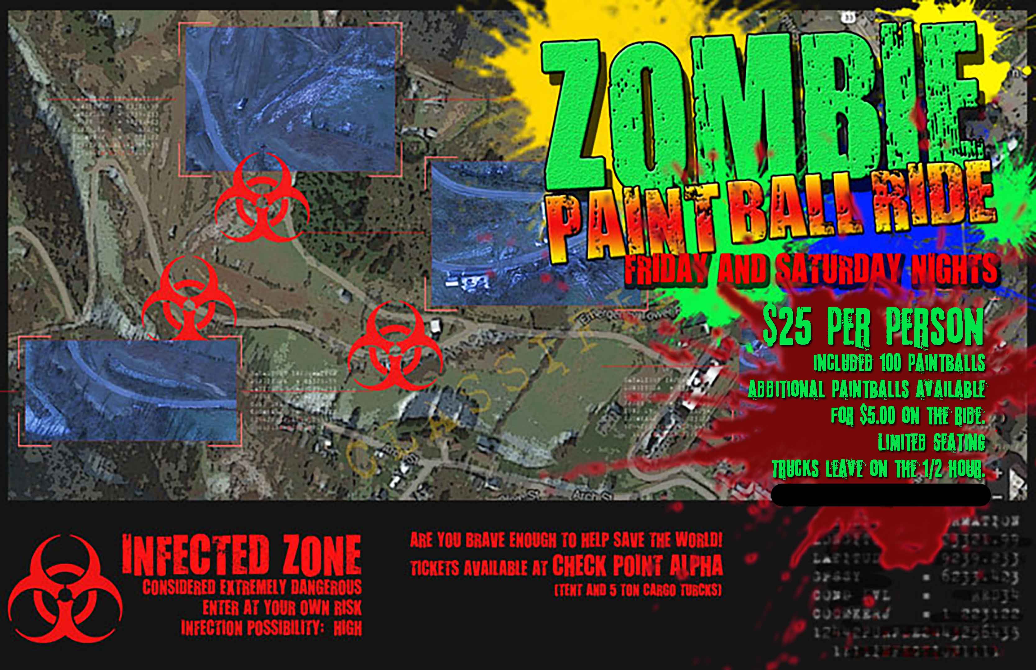 zombie paintball ride